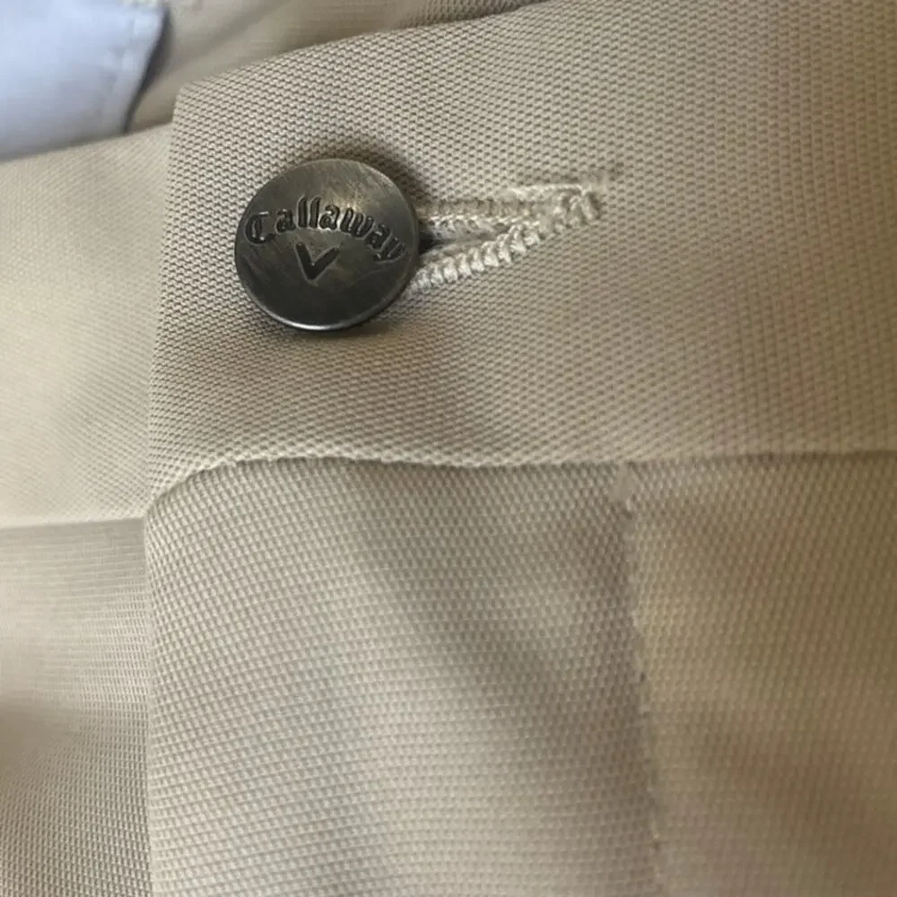 Callaway Flat Front Golf Pants-Tan Size 34/34